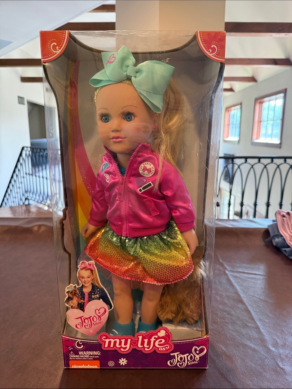My Life As Jojo Siwa 18 Inch Doll And Plush Dog Bowbow 2017 Bomber Jacket
